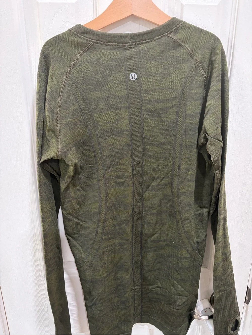 Lululemon Olive Green Long Sleeve Athletic Top